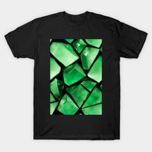 Jewel Pattern - Green Emerald, for a bit of luxury in your life! #4 T-Shirt